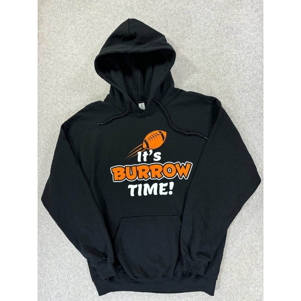 Cincinnati Bengals IT'S BURROW‎ TIME" Gameday Hoodie Sweatshirt (Men's Medium)
